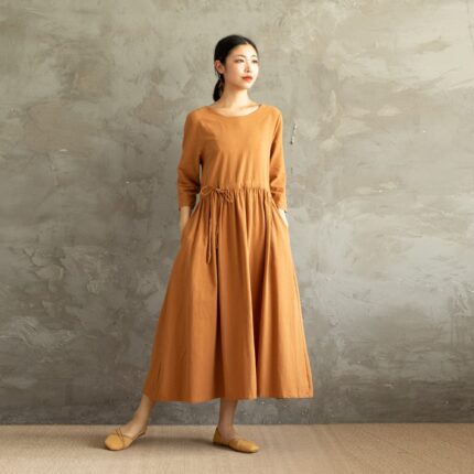 Cotton Pants Barefoot Ready Pants for Morning Coffee F061