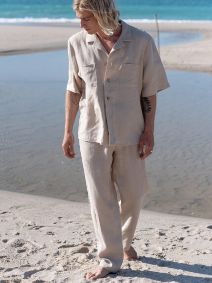 Men's Linen Shirt Franco Breezy Daywear F756